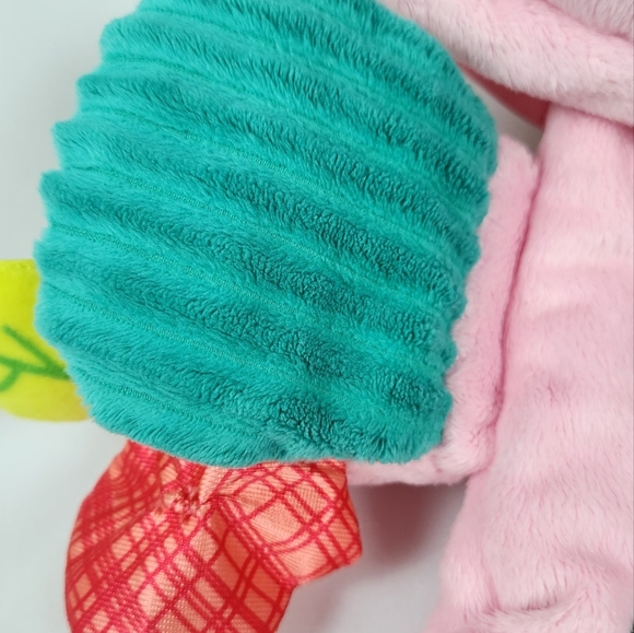 Playskool Fold ‘n Go Elephant Stuffed Animal Tummy Time Pink Baby Child Plush - Picture 9 of 13